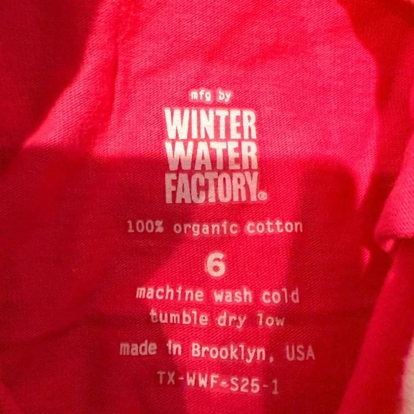 'Love Is Love' Ringer Tee 6T
Winter Water Factory made in Brooklyn - Picture 4 of 8